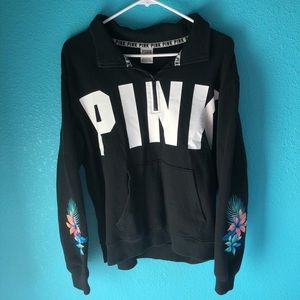 Vs PINK half zip sweatshirt